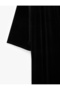 Wide Long Sleeves Mandarin Collar Long Velvet Cape Kimono with Ornate Buttons - 3