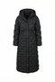 High Collar Anorak Coat Black