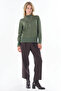 Basic Viscose Knitwear Sweater Khaki - 2