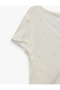 Relaxed Fit Buttoned V-Neck Short Sleeve Pajama Set - 4