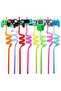 8-Piece Video Game Party Reusable Plastic Straws,Game Controller Pattern Drinking Straws for Gamer Birthday Party Supplies