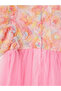 Quality Pieces from Çelebi Store Flowered Girl's Tulle Evening Dress - 5