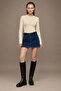 Women's Long Sleeve Crew Neck Basic Blouse - 3