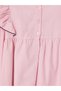 Ozmarka New Season Pink Floral Embroidered Ruffle Girls' Dress - 7