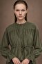 Women's Corduroy Buttoned Blouse and Long Skirt Set - 3
