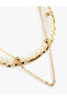 Multi-Beaded Pearl Chain Necklace - 2