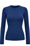 Women's Long Sleeve Crew Neck Basic Blouse - 5