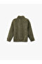 Long Sleeve High Collar Oversized Plush Sweatshirt with Zippered Kangaroo Pocket - 2