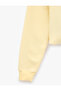 Raised Pattern Comfortable Fit Crew Neck Long Sleeve Layered Printed Sweatshirt - 3