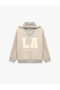 Three Threaded Threaded Embroidered Long Sleeve Half Zipper Stand Collar Sweatshirt