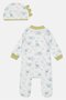 Toddlers Boy 2 Pcs Long Sleeve Bodysuit With Hats, Multicolor - 3