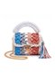 Crochet Crossbody Bag, حقيبة كروشيه, Woven Handbag - Blue and Brown