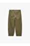 Cotton Comfortable Fit Straight Leg Lace-Up Waist Cargo Pocket Pants - 2