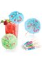 Cocktail Umbrella Picks 30 Pcs, Tropical Paper Drink Umbrellas, Mini Parasol Picks for Cocktails, Mocktails, Juice, Desserts, Parties & Hawaiian Theme Events, Assorted Colour - 4