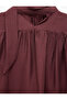 Long Sleeve Tie-Up Stand Collar Oversized Blouse - 7