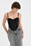 Women's Tulle Fabric Corset with Inner Lining and Underwire Design - 3