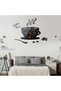 Coffee Time Wall Clock, black . - 2