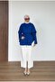 Buttoned Collar Pocketed Single Sweater - 2