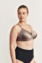 Wireless Snap-On Gathering Bra Cc869 Mink - 3