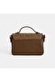 Women's Mink Suede Textured Crossbody Handbag - 4