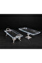 2-Piece Crystal Luxury Silver Metal Stand with Baton, Presentation Plate, Cookie Holder, Plate