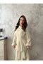 Women's Layered Detailed Long Tulle Wedding Engagement Marriage Invitation Graduation Dress - 4