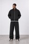 Men's Pocket Detailed Panda Baggy Sweatpants Black - 4