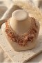 Handmade Agate Natural Stone Fringed Special Design Necklace