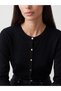 Rmz Gi̇yi̇m Farkiyla Zero Roba Collar Women's Knitwear Cardigan - 3