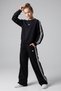 Girl's Cotton Piping Tracksuit Set