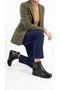 Artı-Artı001/Dr-3710 Genuine Leather Women's Daily Orthopedic & Heel Spur Function Black Boots - 7