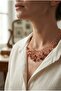 Handmade Agate Natural Stone Fringed Special Design Necklace - 2