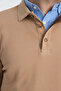 Blum Men's Beige Waffle Patterned Regular Fit Polo Collar Sweatshirt - 2