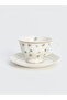 Esvab • Modern & Distinctive Clover Embroidered Coffee Cup Set - 3