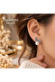 Silver Color Rabbit Ear Design Steel Earrings - 2