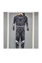 Black and Gray Patterned Hooded Masked Muscle-Looking Boy Hero Costume - 4