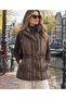 High Collar Women's Puffer Vest