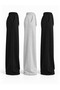 Winter 3-Piece Sweatpants Set (2 Black - 1 Gray) Oversize Comfortable Fit Wide Leg Washable Anti-Pilling - 2