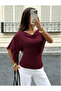 Cape Sleeve Double Breasted Collar Usa Tredns Blouse -Do987065 - 5