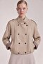 Plaid bomber jacket khaki - 3