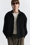 Hidden Zipper Faux Suede Coat - 3