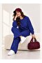 Women's Oysho Fabric Crew Neck Sweatshirt and Wide Leg Sweatpants Two-Piece Set - 3
