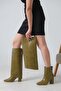 Women's Wanda Snap-On Boots - Green-Patent Leather - 2