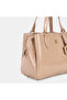 Women's Mink D Logo Crocodile Printed Patent Leather Handbag - 5