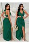 Rochie maxi , verde - 7