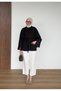 Buttoned Collar Pocketed Single Sweater - 2