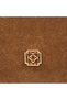 Women's Tan Tassel Detailed Suede Textured Shoulder Bag - 7