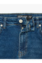 Normal Waist Cotton Straight Fit Jean Trousers with Pockets - Mark Jean - 4