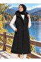 Hooded Waist-Tie Waterproof Nova Fabric Young Women's Vest
