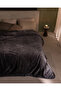 Camille King Size Mink Embossed Blanket - Anthracite - 2
